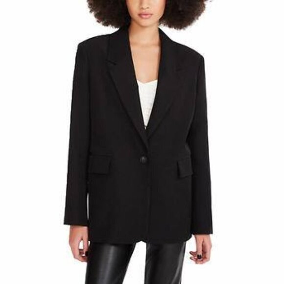 NWOT Steve Madden Easy Fit Blazer | Black - Picture 2 of 6